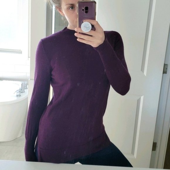 Badgley Mischka Sweaters - Badgley Mischka 100% Merino Wool Sweater purple Medium